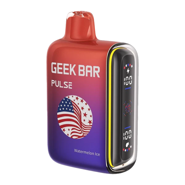 Watermelon Ice Disposable Vape - Geek Bar Pulse X 25000 Patriot Edition